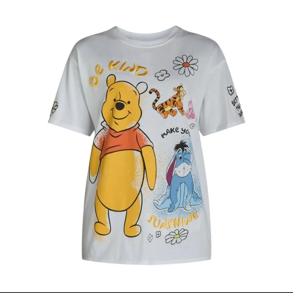 Winnie The Pooh Disney Embroidered Short Sleeve Tee